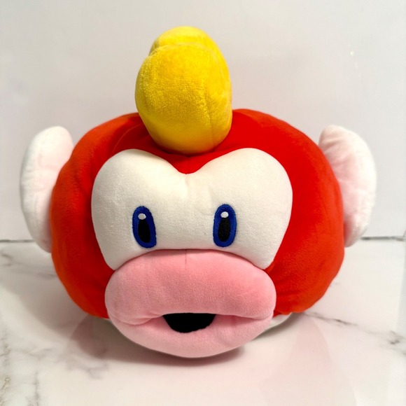 Super Mario Cheep Cheep Flying Fish Plush 15" Large Club Mocchi-Mocchi Tomy - Picture 1 of 12